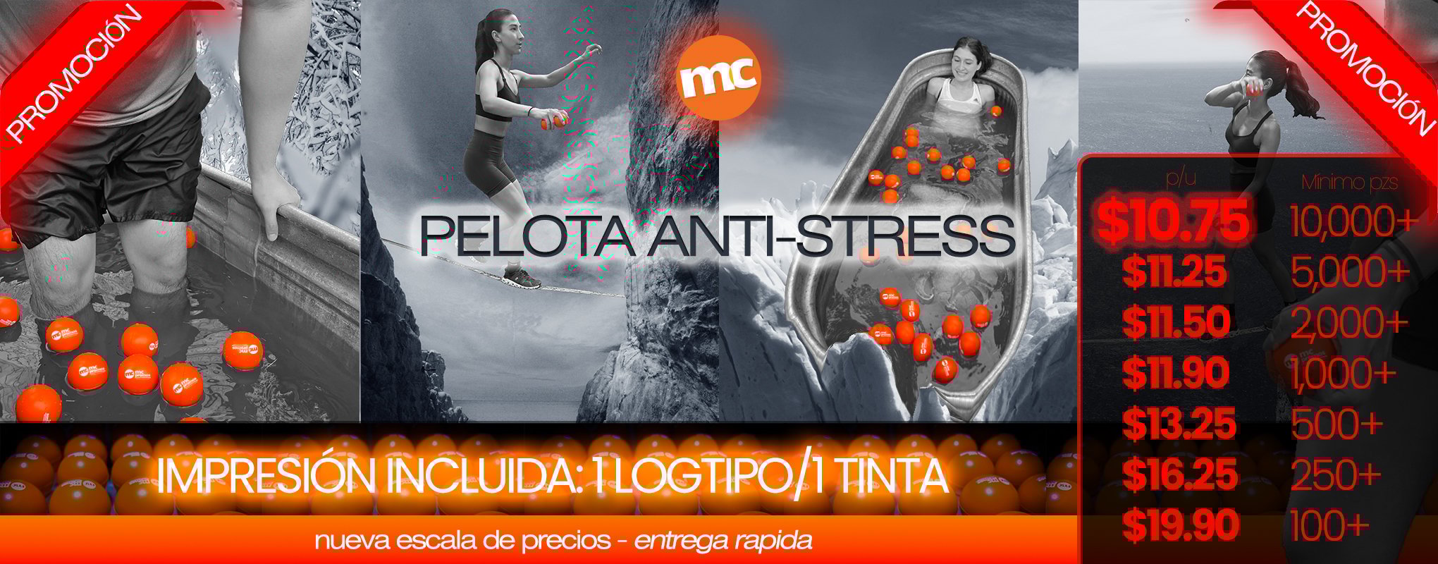 BANNER PELOTAS ANTIESTRES BW precio