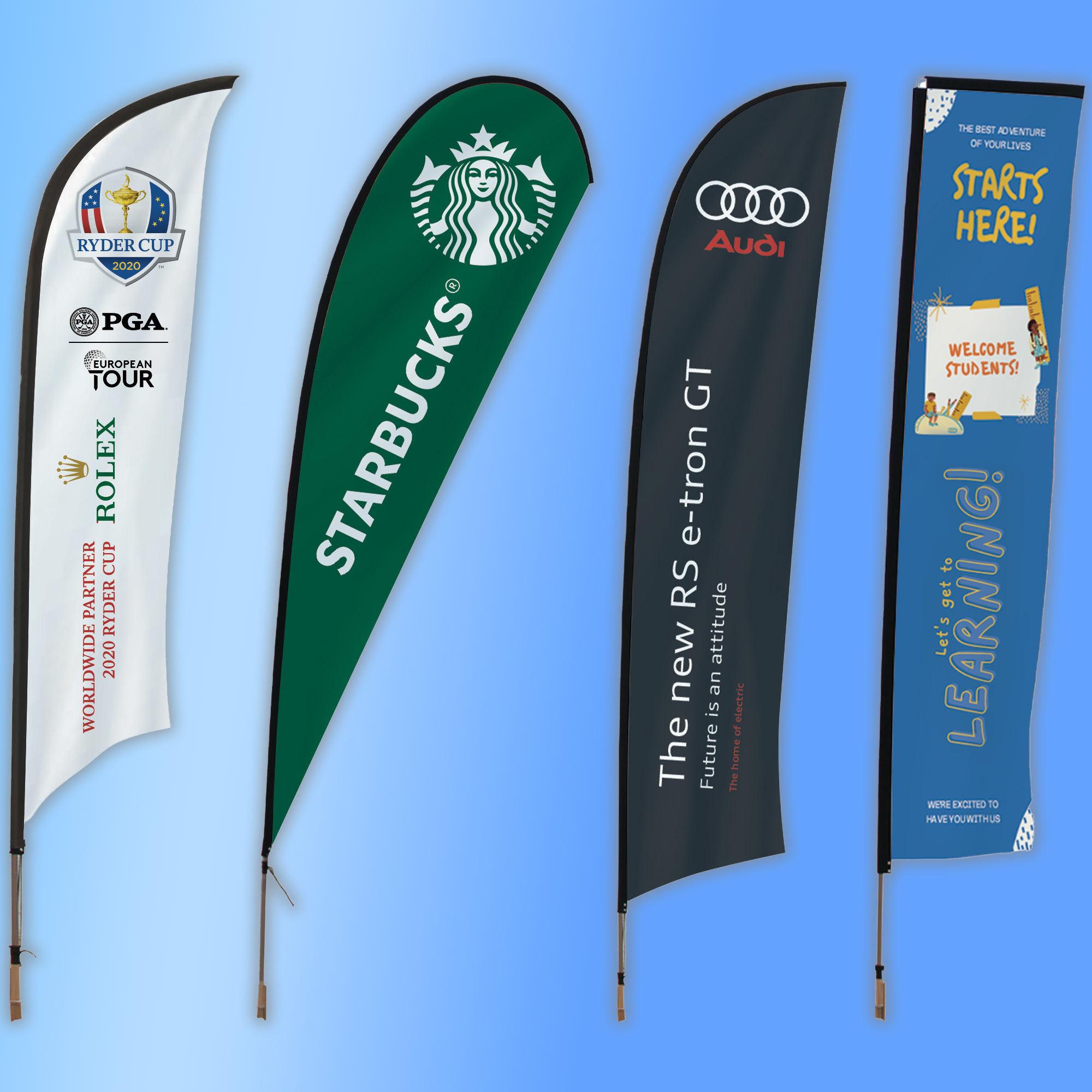 bandera publicitaria vela