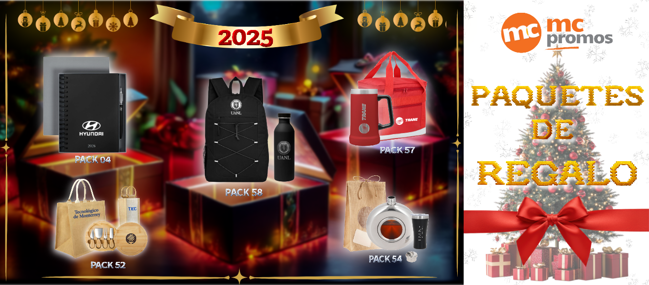 Articulos Promocionales Monterrey 18+ Años De Experiencia en Promocionales. 1 Banner Paquetes 2025 1 1