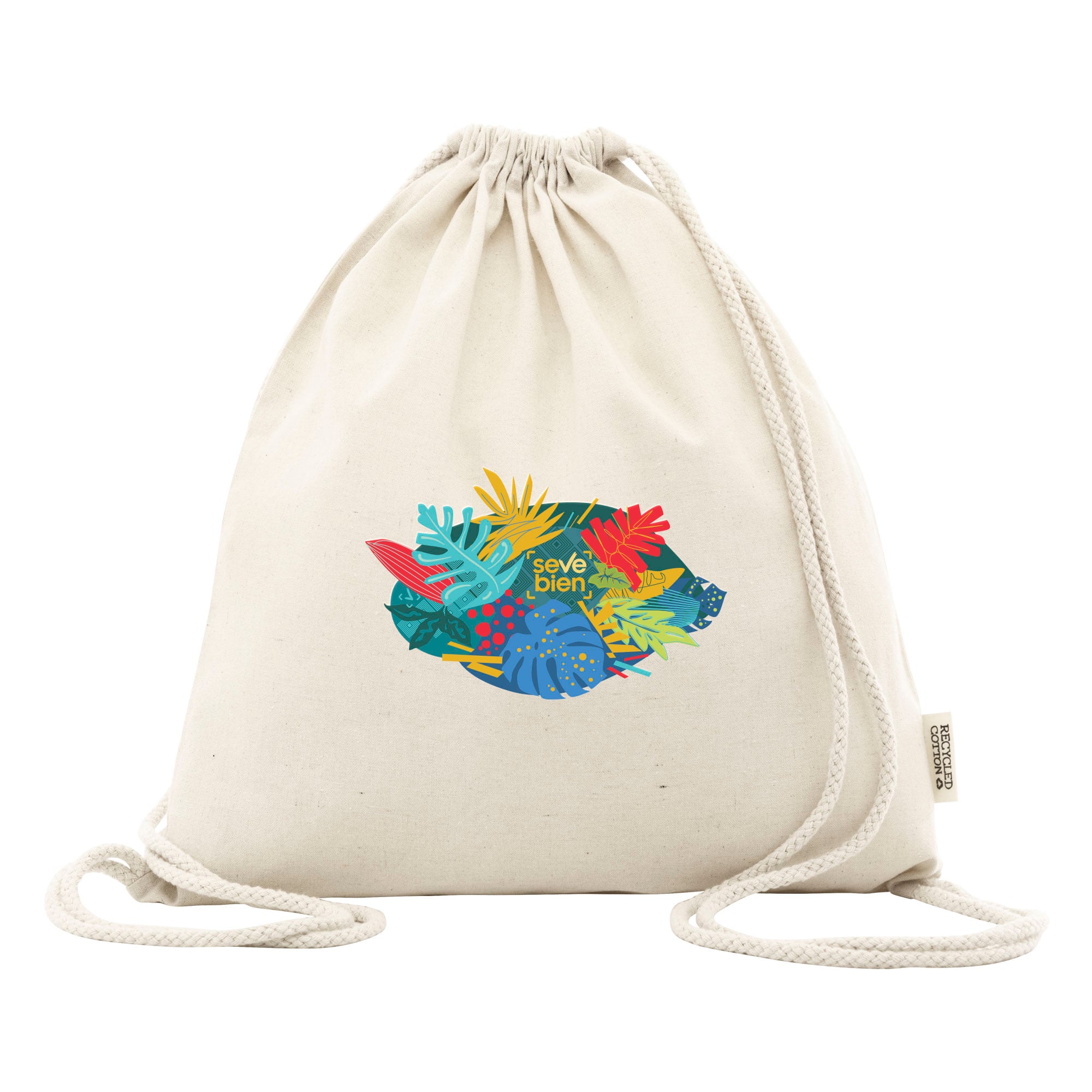 Bolsa mochila de algodón «CHILL» Bolsa mochila de algodón "CHILL" - NATURAL