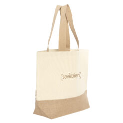 Bolsa de algodón y yute "YONA" - NATURAL