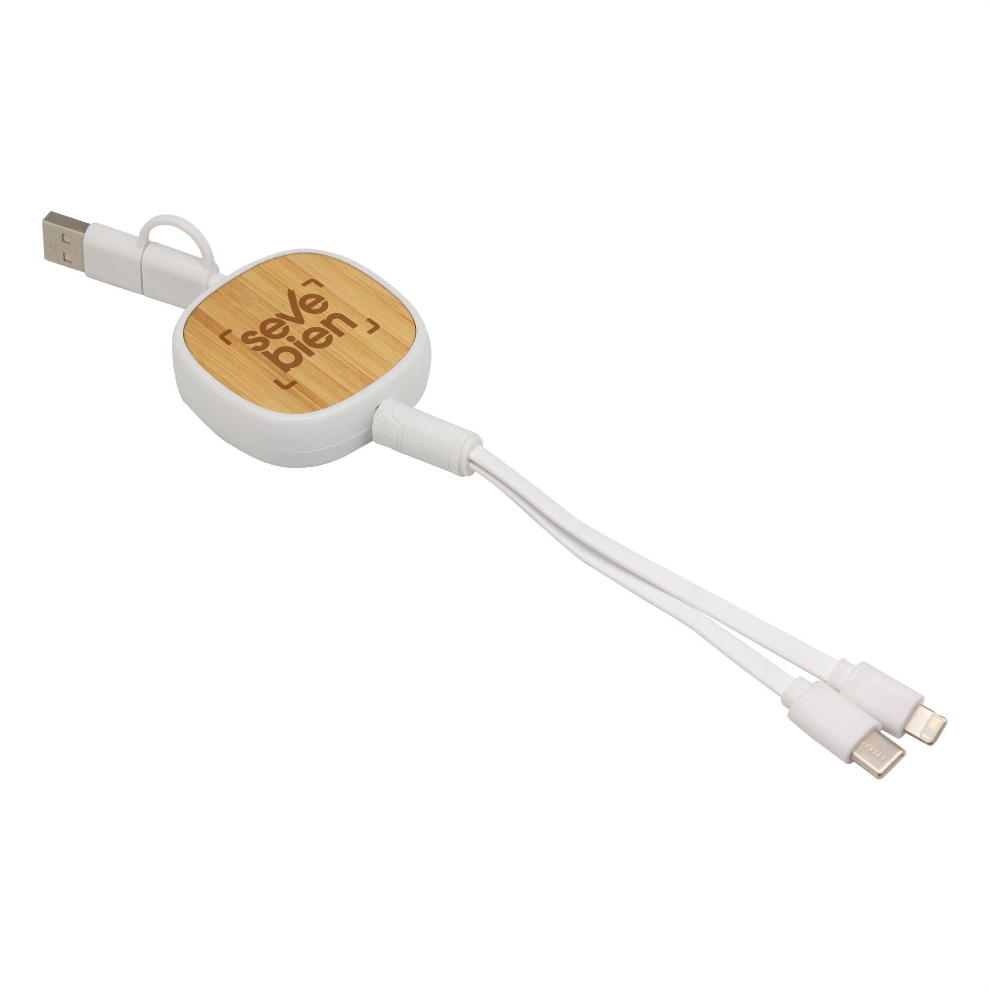 Cable retráctil de carga «CONNY» Cable retráctil de carga "CONNY" - BLANCO