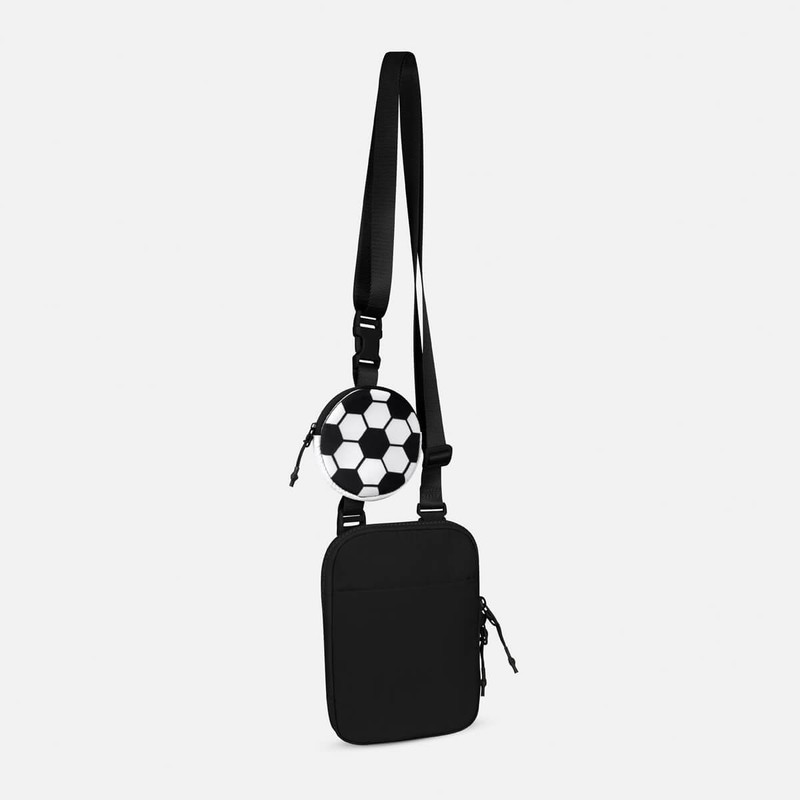 Mini bolsa soccer Mini bolsa soccer - BLANCO CON NEGRO