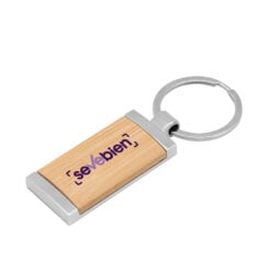 Llavero de bambú "TAG" - MADERA