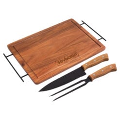 Set de Asado / BBQ "BRANGUS" - MADERA