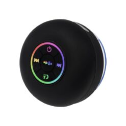 Bocina Techra Z 023 negra con controles y aro LED multicolor