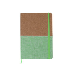 Libreta corcho bi tono - VERDE CLARO