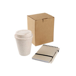 Set de vaso y libreta Orizaba - BEIGE