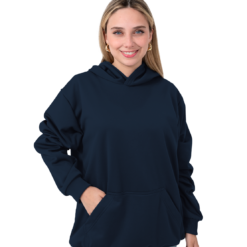 SUDADERA CERRADA UNISEX AZUL MARINO