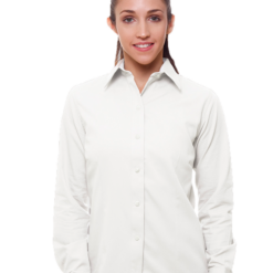 Blusa gabardina · BLUE-WHITE · Dama BLANCO