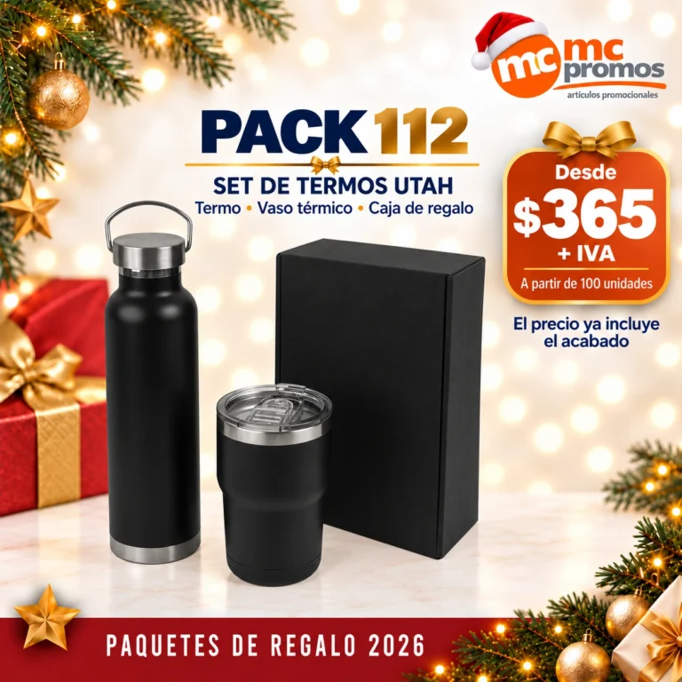 PACK 112 · SET DE TERMOS UTAH — paquete de regalo 2026