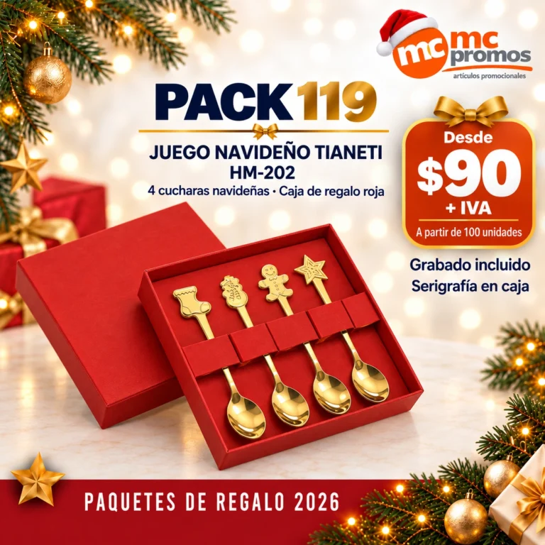 Articulos Promocionales Monterrey 20+ Años De Experiencia en Promocionales. 35 PACK 119 · JUEGO NAVIDEÑO TIANETI HM-202 — paquete de regalo 2026