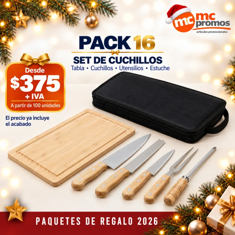 PACK 16 · SET DE CUCHILLOS · Foto 1